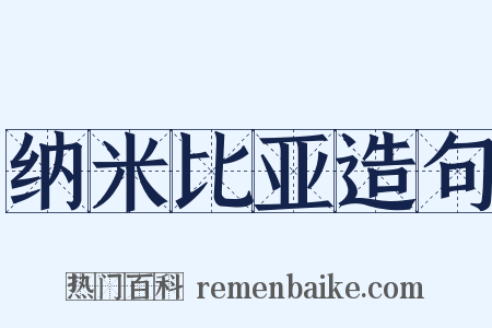 纳米比亚造句是什么意思的图片